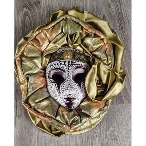 Vintage Anco Ceramic Head Mask Art Decor Wall Hanging Customized Mardi‎ Gra